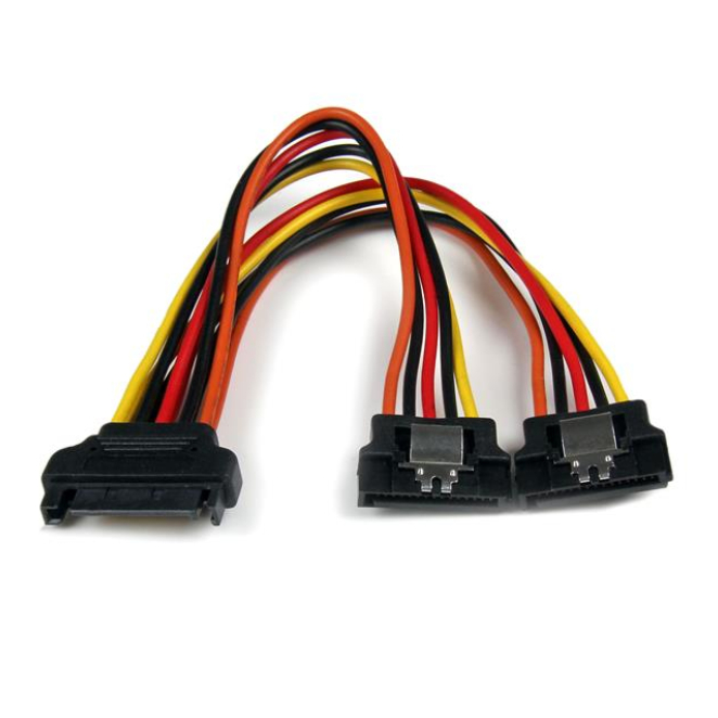 StarTech.com adaptador bifurcador con cierre de pestillo SATA StarTech.com Cable 0,15m Adaptador Bifurcador Divisor Splitter Alimentación SATA Latching Cierre Pestillo - 2x Hembra. SKU: PYO2LSATA