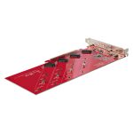 StarTech.com QUAD-M2-PCIE-CARD-B tarjeta adaptador de interfaz interno PCIe M.2 con cuatro ranuras para SSD
