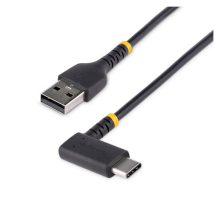 StarTech.com Cable de Carga USB-A a USB-C de 1m, carga rápida de servicio pesado, USB 2.0, color negro, SKU R2ACR-1M-USB-CABLE