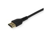 Cable HDMI 2.0 de 2 metros StarTech, certificado premium, alta velocidad con Ethernet, UHD 4K 60Hz, duradero con fibra de aramida, SKU RHDMM2MP