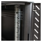 StarTech.com Armario Rack para Servidores 12U de 19 pulgadas, 4 columnas, con cerradura, seguro y ruedas. SKU: RK1236BKF