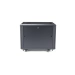 StarTech.com Armario Rack para Servidores 12U de 19 pulgadas, 4 columnas, con cerradura, seguro y ruedas. SKU: RK1236BKF