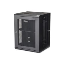 StarTech.com Armario Rack de Pared 15U 19 pulgadas, 4 Columnas, Estante 1U, bisagra, ventilación, SKU RK1520WALHM