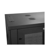 StarTech.com Armario Rack para Servidores 18U de 19 pulgadas con cerradura y ruedas, SKU RK1833BKM. Rack de servidores seguro con carriles de montaje ajustables para equipo de red.