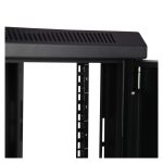 Armario Rack de Pared StarTech.com de 6U y 19 pulgadas con 2 columnas y estante 1U, SKU RK616WALM