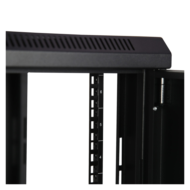 StarTech.com Armario Rack de Pared para Servidores 6U 19″ 2 Columnas y Estante 1U - Rack de Servidores de Montaje en Pared - Rack Ventilado para Equipo de Red 4 Puerta delantera extraíble y reversible en el StarTech.com Armario Rack de Pared para Servidores 6U
