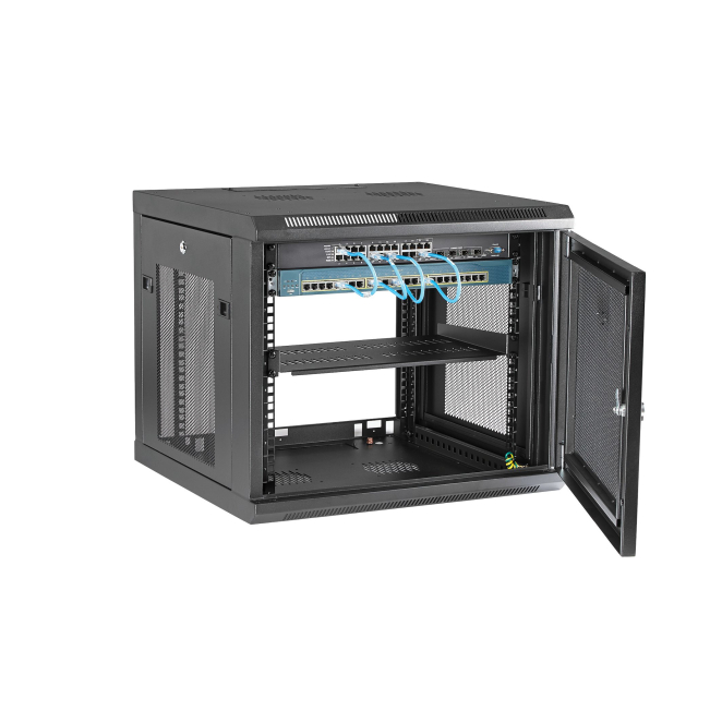 StarTech.com Armario Rack de Pared para Servidores 9U 19″4 Columnas y Estante 1U - Rack de Servidores de Montaje en Pared - Rack Ventilado para Equipo de Red 3 StarTech.com Armario Rack de Pared para Servidores 9U 19 - instalación en pared