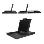 Consola KVM StarTech.com de 8 Puertos para Montaje en Rack, incluye Teclado QWERTY, Conmutador KVM con Monitor LCD de 17 pulgadas, SKU RKCONS1708K