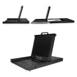 StarTech.com Consola KVM de 16 Puertos para Montaje en Rack con Cables de 1,8m, Teclado QWERTY, Conmutador integrado, Monitor LCD de 17 pulgadas, SKU RKCONS1716K