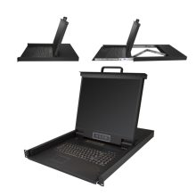 Consola KVM de 16 puertos para montaje en rack de StarTech.com con teclado QWERTY y cables de 1,8 metros, conmutador KVM con monitor LCD de 19 pulgadas, switch KVM LCD 1U OSD, MTBF 50000, USB y VGA, SKU RKCONS1916K