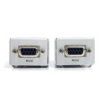Extensor de 1 puerto serie serial RS232 DB9 de StarTech.com por cable Cat5 UTP Ethernet, con alcance de hasta 1000m, SKU RS232EXTC1EU