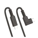 StarTech.com Cable USB-C de 1 metro con conexión acodada, soporta USB 10 Gbps y entrega de alimentación de 100W (5A). Compatible con modo alternativo de DP 8K 60 Hz y 4K 144 Hz. SKU: RUSB31CC1MBR