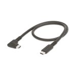 StarTech.com Cable USB-C de 50cm, acodado, USB 10 Gbps, entrega de alimentación de 100W (5A), modo alternativo de DP 8K 60 Hz/4K 144 Hz - SKU: RUSB31CC50CMBR
