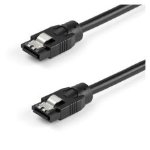 Cable SATA redondeado de 30cm StarTech.com para transferencia rápida de datos, SKU SATRD30CM
