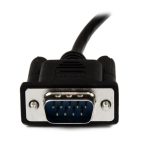 Cable StarTech.com módem nulo null serie serial DB9 hembra a macho, 2 metros, negro, SKU SCNM9FM2MBK