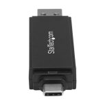 Lector Grabador StarTech.com USB 3.0 Tipo C y USB-A para Tarjetas de Memoria Flash SD Micro SD, SKU SDMSDRWU3AC