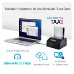 StarTech.com Borrador Autónomo USB 3.0 de 1 Bahía para Discos Duros o SSDs, SKU SDOCK1EU3P, con 9 modos de borrado y pantalla LCD