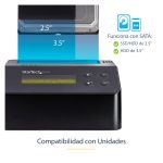 StarTech.com Borrador Autónomo USB 3.0 de 1 Bahía para Discos Duros o SSDs, SKU SDOCK1EU3P, con 9 modos de borrado y pantalla LCD