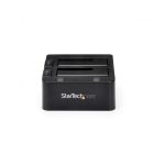 StarTech.com Docking Station de 2 bahías USB 3.0 a SATA, compatible con discos duros SSD y HDD de 2,5/3,5 pulg con intercambio en caliente, SKU: SDOCK2U33