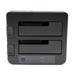 Estación de acoplamiento StarTech.com eSATA USB 3.0 con UASP, 2 bahías, compatible con discos duros o SSD SATA de 2,5 y 3,5 pulgadas. SKU: SDOCK2U33EB