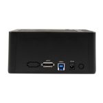 Estación de acoplamiento StarTech.com eSATA USB 3.0 con UASP, 2 bahías, compatible con discos duros o SSD SATA de 2,5 y 3,5 pulgadas. SKU: SDOCK2U33EB