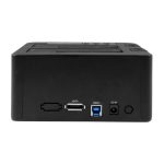 Duplicador USB 3.0 y eSATA StarTech con 2 bahías para discos duros, permite clonar SSD o HDD SATA III de 2.5 y 3.5 pulgadas, modelo SDOCK2U33RE