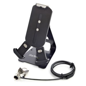 Soporte seguro StarTech.com para tablet con cable de seguridad, candado K-Slot, base ajustable de sobremesa para tablets de 7,9 a 13 pulgadas, SKU SECTBLTDT