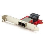 StarTech.com Adaptador Mini-SAS con adaptadores dobles SFF8643 a SFF8644 y brackets de perfil completo y bajo - SKU SFF86448PLT2
