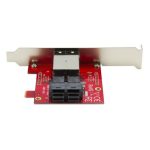 StarTech.com Adaptador Mini-SAS con adaptadores dobles SFF8643 a SFF8644 y brackets de perfil completo y bajo - SKU SFF86448PLT2