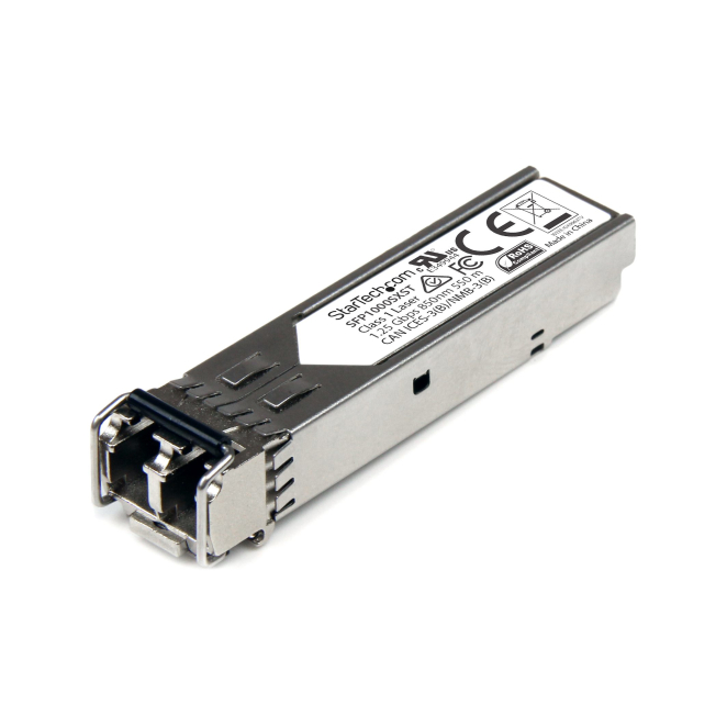 StarTech.com SFP Módulo Transceptor de Fibra Multimodo 1000BASE-SX StarTech.com Módulo Transceptor SFP no Codificado MSA, 1000BASE-SX, fibra óptica multimodo, 1GbE, Ethernet Gigabit, LC, 550m, 850nm, DDM. SKU: SFP1000SXST