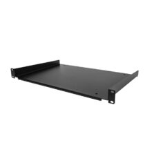 Estante 1U para rack de servidores StarTech.com, bandeja universal voladiza de 19 pulgadas para equipos de red, capacidad de 25kg, profundidad de 12 pulgadas. SKU SHELF-1U-12-FIXED-S