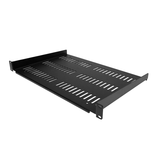 StarTech.com estante ventilado 1U para rack de servidores de 19 pulgadas, capacidad de 25kg Imagen del estante ventilado StarTech.com 1U para armario rack de servidores, bandeja universal voladiza de 19 pulgadas y capacidad de 25kg. SKU: SHELF-1U-12-FIXED-V