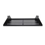 StarTech.com Estante Ventilado 2U Voladizo para Rack de Servidores de 19 pulgadas con capacidad de 91kg y 35,6cm de profundidad, SKU SHELF-2U-14-CENTER-V