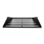 Estante ventilado 2U de StarTech.com para rack de 19 pulgadas, capacidad de 91kg, SKU SHELF-2U-20-CENTER-V