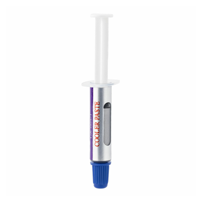 StarTech.com Pasta Térmica Jeringuilla de 1,5g Grasa Compuesto Thermal Grease Silicona y Óxido Metálico 2 StarTech.com Pasta Térmica Jeringuilla de 1,5g en uso inicial