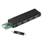 StarTech.com caja externa USB-C de 10Gbps compatible con NVMe M.2 y SSD SATA, SKU SM2E1BMU31C