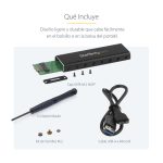 StarTech.com Caja USB 3.0 (5Gbps) a SSD M.2 de Aluminio con UASP - Negro - SKU: SM2NGFFMBU33