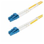 StarTech.com cable de fibra óptica dúplex LC a LC de 1 metro, OS2 monomodo, 9/125µm, 100G, resistente a dobleces, SKU: SMDOS2LCLC1M