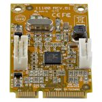 StarTech.com Adaptador tarjeta de red NIC Mini PCI Express PCIe 1 puerto Gigabit Ethernet RJ45 ST1000SMPEX.