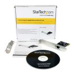 Adaptador Tarjeta de Red StarTech.com NIC PCI Express PCI-e de 1 Puerto Gigabit Ethernet, modelo ST1000SPEX2, con conector RJ45 Hembra y Perfil Doble.