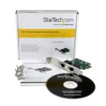 StarTech Adaptador Tarjeta de Red NIC PCI Express PCI-E de 2 Puertos Ethernet Gigabit RJ45, SKU ST1000SPEXD4