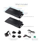 StarTech.com Juego Extensor de HDMI 4K por Fibra - 4K a 60Hz hasta 1km (Monomodo) o 330m (Multimodo) - Fibra Óptica LC - HDR - HDCP - Alargador de Audio/RS232/IR - SKU ST121HD20FXA2