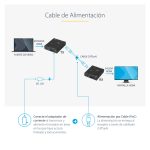 StarTech.com Extensor HDMI por Cat5 HDBaseT con Power over Cable (POC), soporta Ultra HD 4K, SKU ST121HDBTE