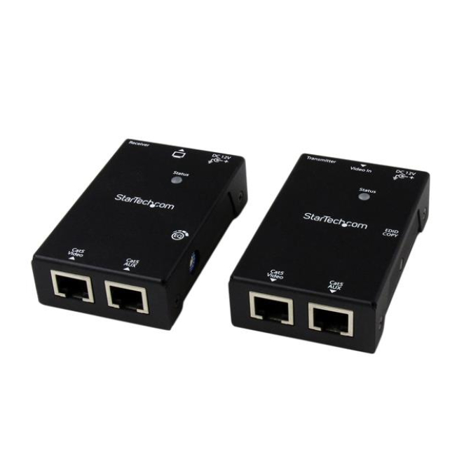 StarTech.com Kit Extensor Vídeo Audio HDMI por Cable UTP Ethernet Cat5 Cat6 RJ45 con Power over Cable - 50m 1 Kit Extensor Vídeo Audio HDMI StarTech.com por Cable UTP Ethernet Cat5 Cat6 RJ45 con Power over Cable - 50m