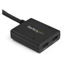Multiplicador de vídeo HDMI StarTech.com de 2 puertos, compatible con resolución 4k a 30Hz y alimentado por USB. SKU: ST122HD4KU