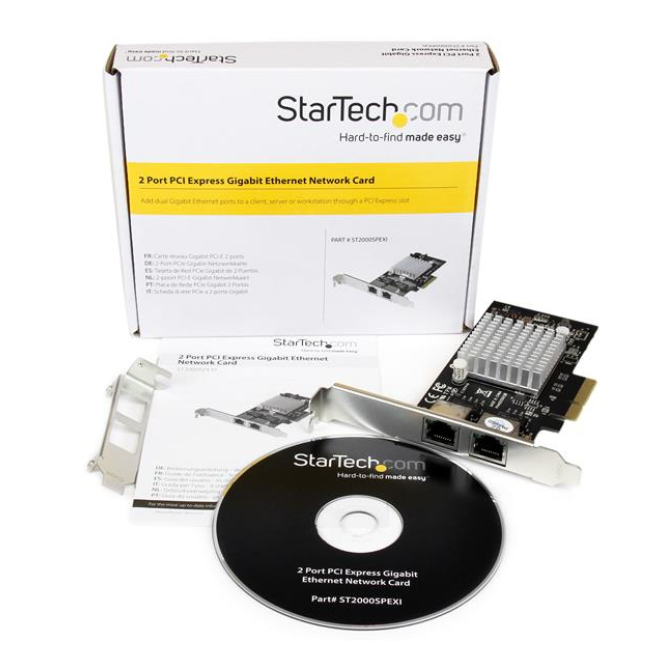 StarTech.com Tarjeta Adaptador de Red PCI Express PCI-E Gigabit Ethernet con 2 Puertos RJ45 Chipset Intel i350 5 StarTech.com Tarjeta Adaptador de Red con certificaciones de calidad