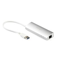 StarTech.com Hub USB 3.0 de 3 Puertos con adaptador de red Ethernet Gigabit, carcasa resistente, SKU ST3300G3UA