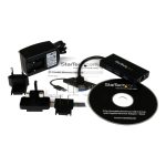 Imagen del StarTech.com Hub USB 3.0 de Aluminio con Cable - 5Gbps - Concentrador de 3 Puertos USB con Adaptador de Red Ethernet Gigabit, SKU ST3300GU3B.