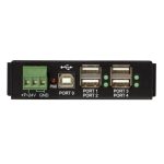 Imagen del StarTech Hub Industrial de 4 Puertos USB 2.0 con Protección Antiestática ESD, SKU ST4200USBM, ideal para entornos exigentes.