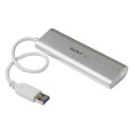 StarTech.com Hub Ladrón USB 3.0 de 4 Puertos. USB-A alimentado por el bus, 5 Gbps, portátil y con carcasa resistente. SKU: ST43004UA